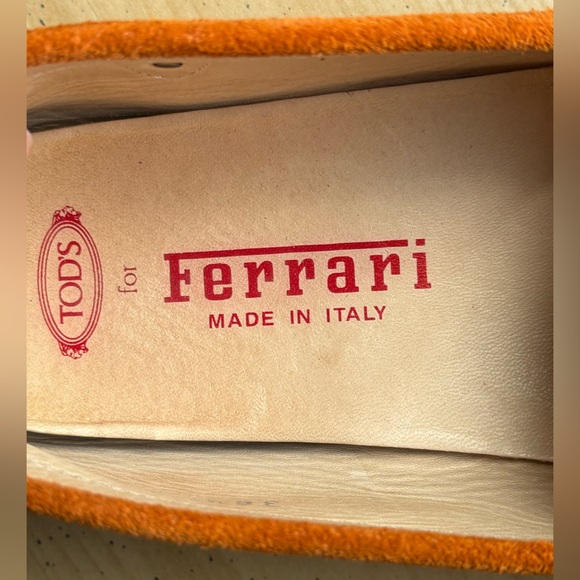 Tod’s for Ferrari Suede Driving Loafers | Burnt Orange | 36.5 EU / 6.5 US - Picture 8 of 10